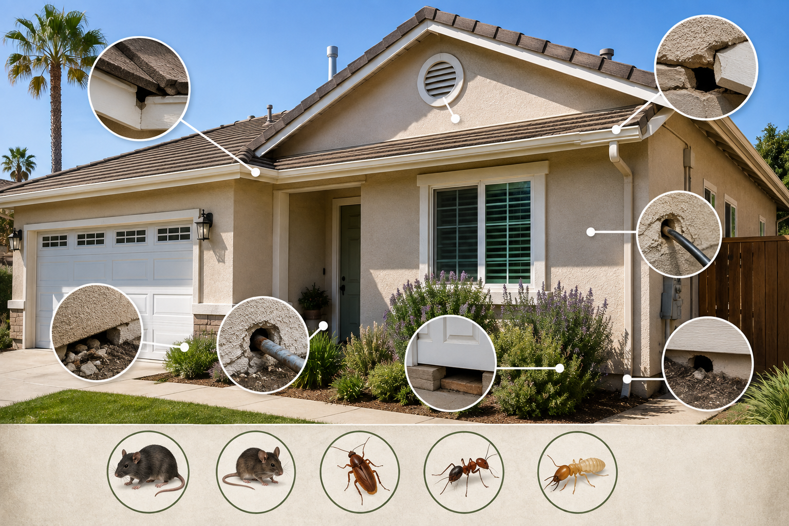 Common Pest Entry Points Around California Homes